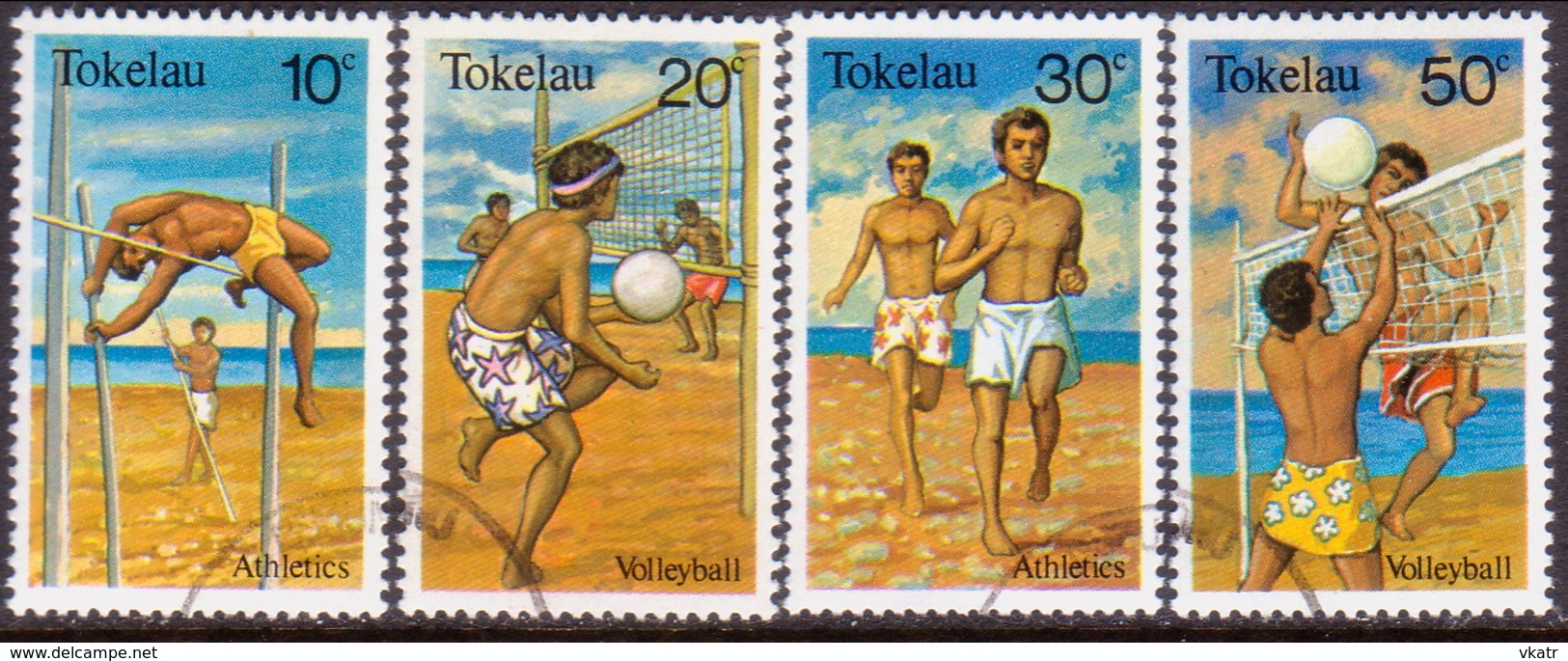 TOKELAU 1981 SG 77-80 Compl.set Used Sports - Tokelau