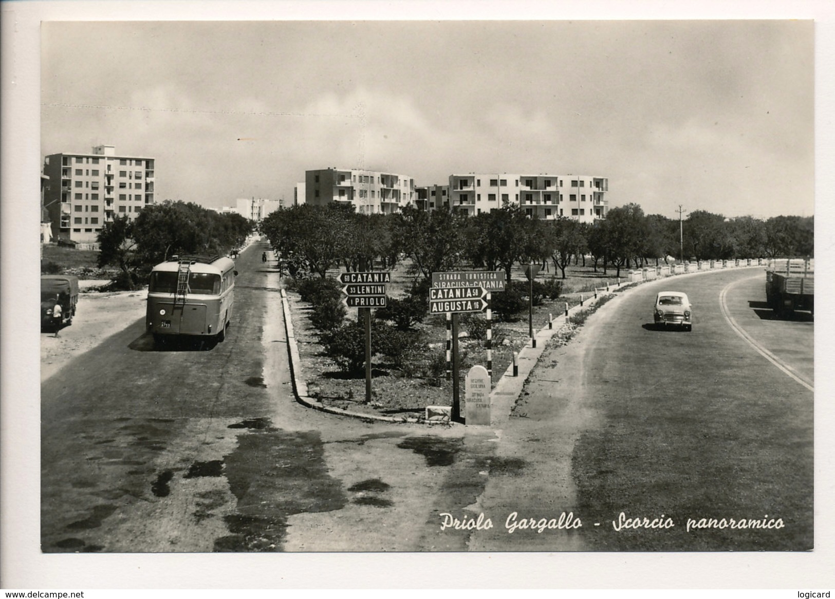 PRIOLO GARGALLO (SR) SCORCIO PANORAMICO (AUTOBUS) - Siracusa