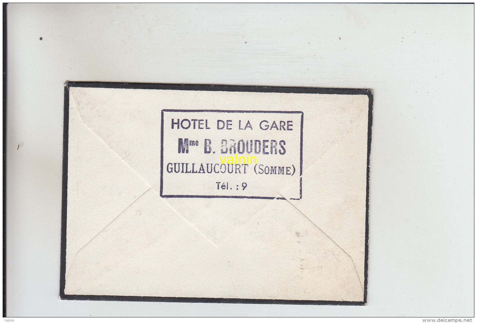 Timbre Sur Enveloppe     Carte De Voeux  Faire Part  De  Guillaucourt Somme   Pour Athies Les Arras - 1961-....