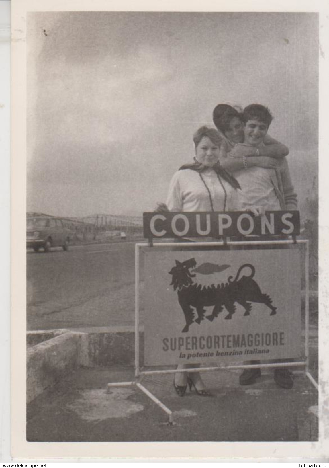 Fotografia Originale Pubblicitari Benzine Distributori Agip Supecortemaggiore - Sonstige & Ohne Zuordnung