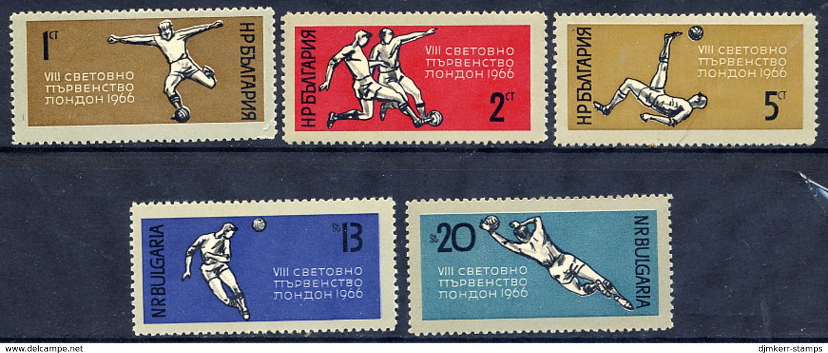 BULGARIA 1966 Football Word Cup, England:  MNH / **.  Michel 1633-37 - Unused Stamps