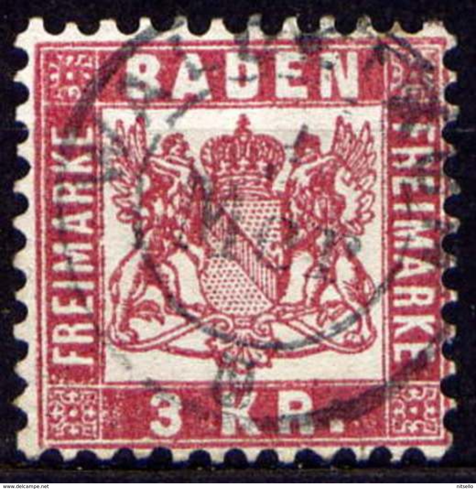 LOTE 2111   ///  (C070)  ALEMANIA   BADEN - MICHEL Nº: 24 - Usados