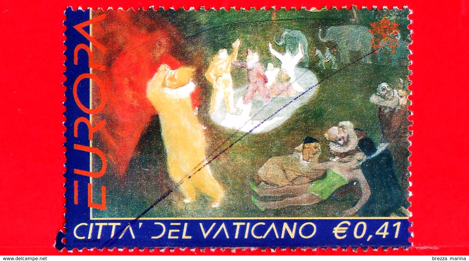 VATICANO - Usato - 2002 - Europa - Cristo E Il Circo, Opera Di Aldo Carpi - 0,41 &euro; - Usados