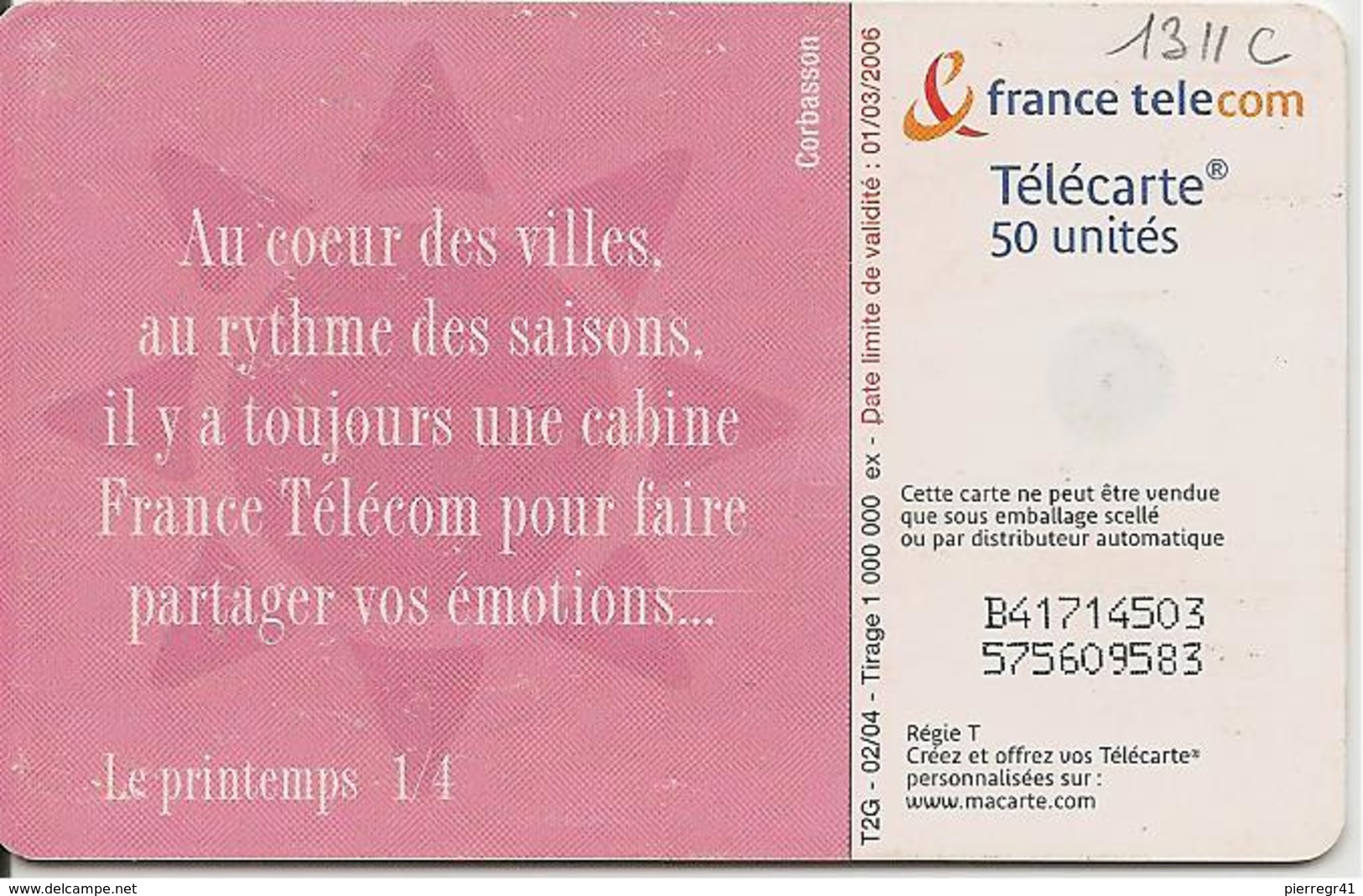 TC-PUBLIC¤-50U-F1310B-GEM2--02/04-LA VILLE 1--UTILISE-TBE- - 2004