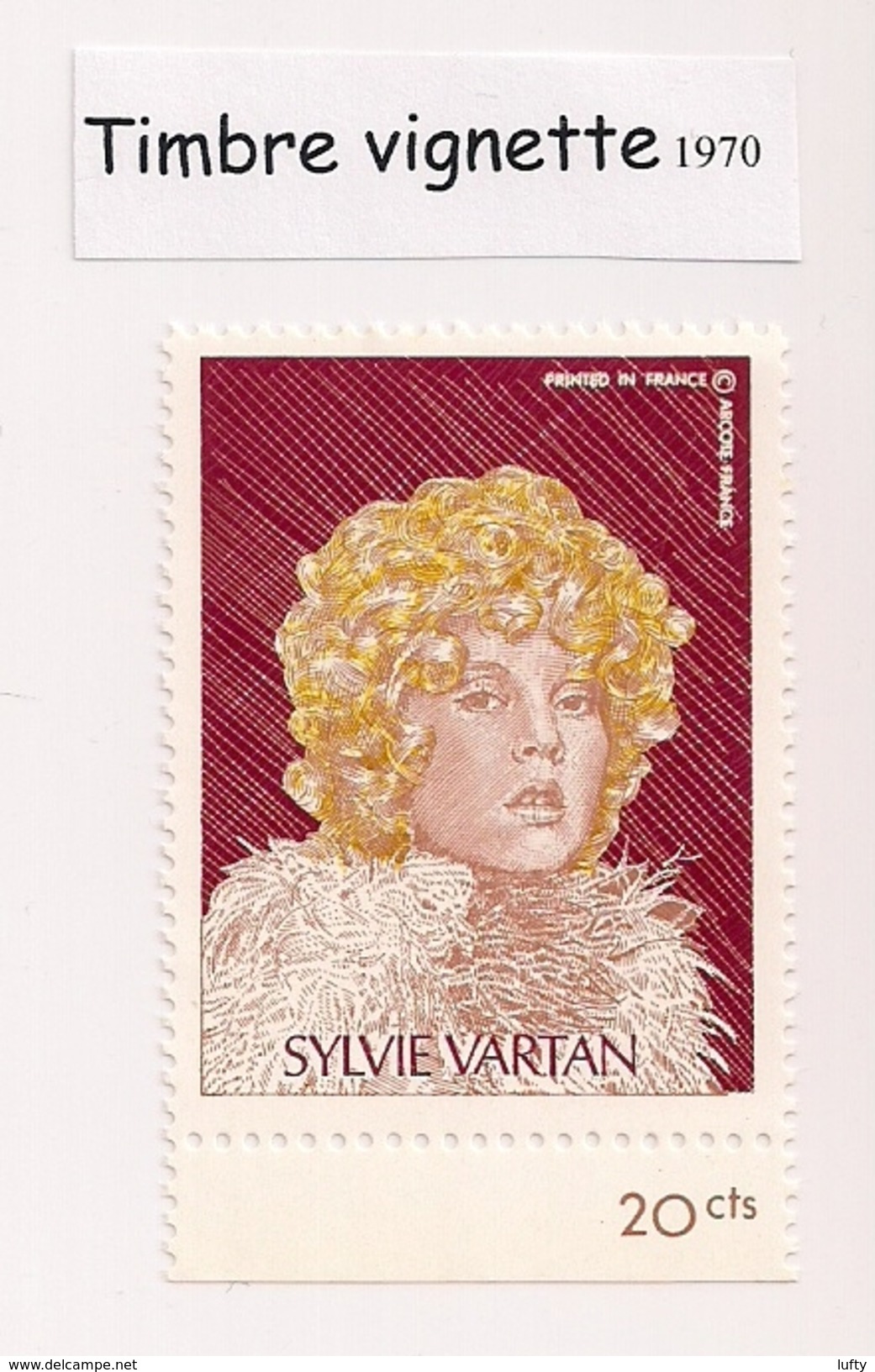 Timbre Vignette - Sylvie Vartan (1970) - Collectors