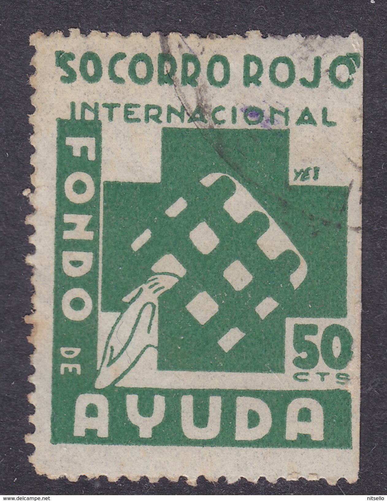 LOTE 2112E  ///  (C105)  ESPAÑA Nº 1536 CAT.REPUBLICANOS G.GUILLAMON - S.R.I. - DENTADO 11 ¡¡¡¡¡¡¡¡ LIQUIDATION !!!!!!!! - Spanish Civil War Labels