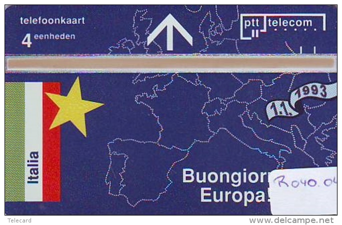 Telefoonkaart LANDIS&amp;GYR * ITALIA  GOEDE MORGEN EUROPA * R-040.04 * Niederlande Prive Private  ONGEBRUIKT * MINT - Privé