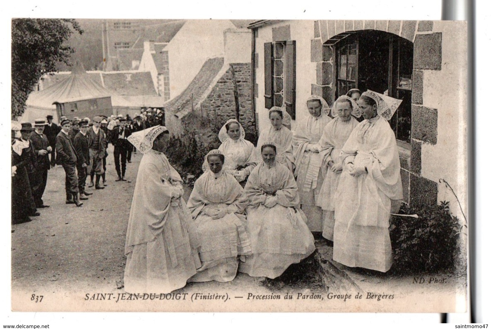 29 - Saint-Jean-du-Doigt . Procession Du Pardon . Groupe De Bergères - Réf. N°487 - - Saint-Jean-du-Doigt