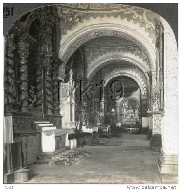 Ecuador QUITO La Compania Church Gold Wall Decorations Stereoview 21932* T251 Fx - Sonstige & Ohne Zuordnung