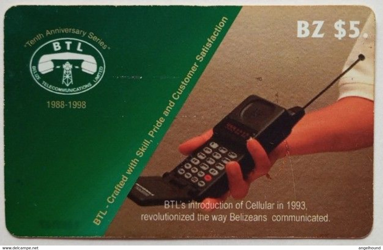 Belize Phonecard $5 Cellphone Promo - Belice