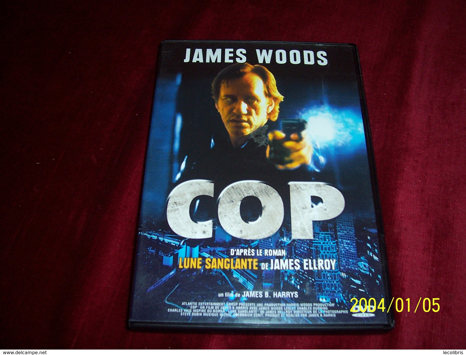 COP  D'APRES LE ROMAN LUNE SANGLANTE DE JAMES ELLROY  AVEC JAMES WOODS - Policiers