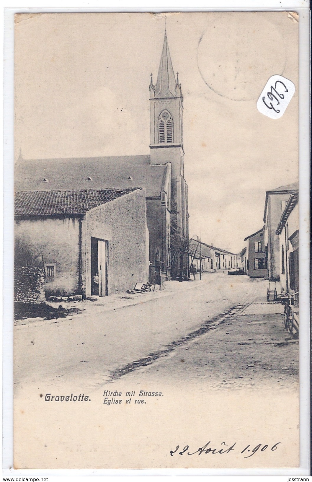 GRAVELOTTE--EGLISE ET RUE - Autres & Non Classés