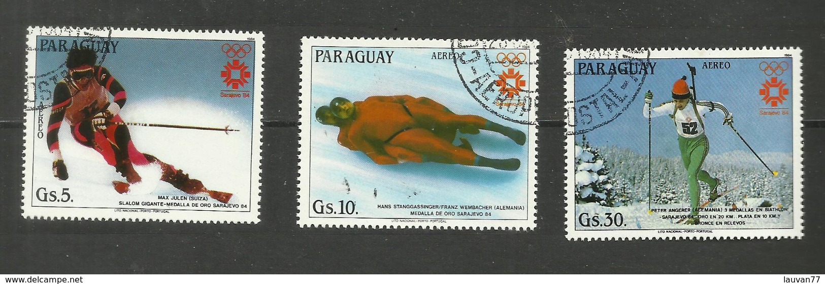 Paraguay POSTE AERIENNE N°964 à 966 Cote 6.50 Euros - Paraguay