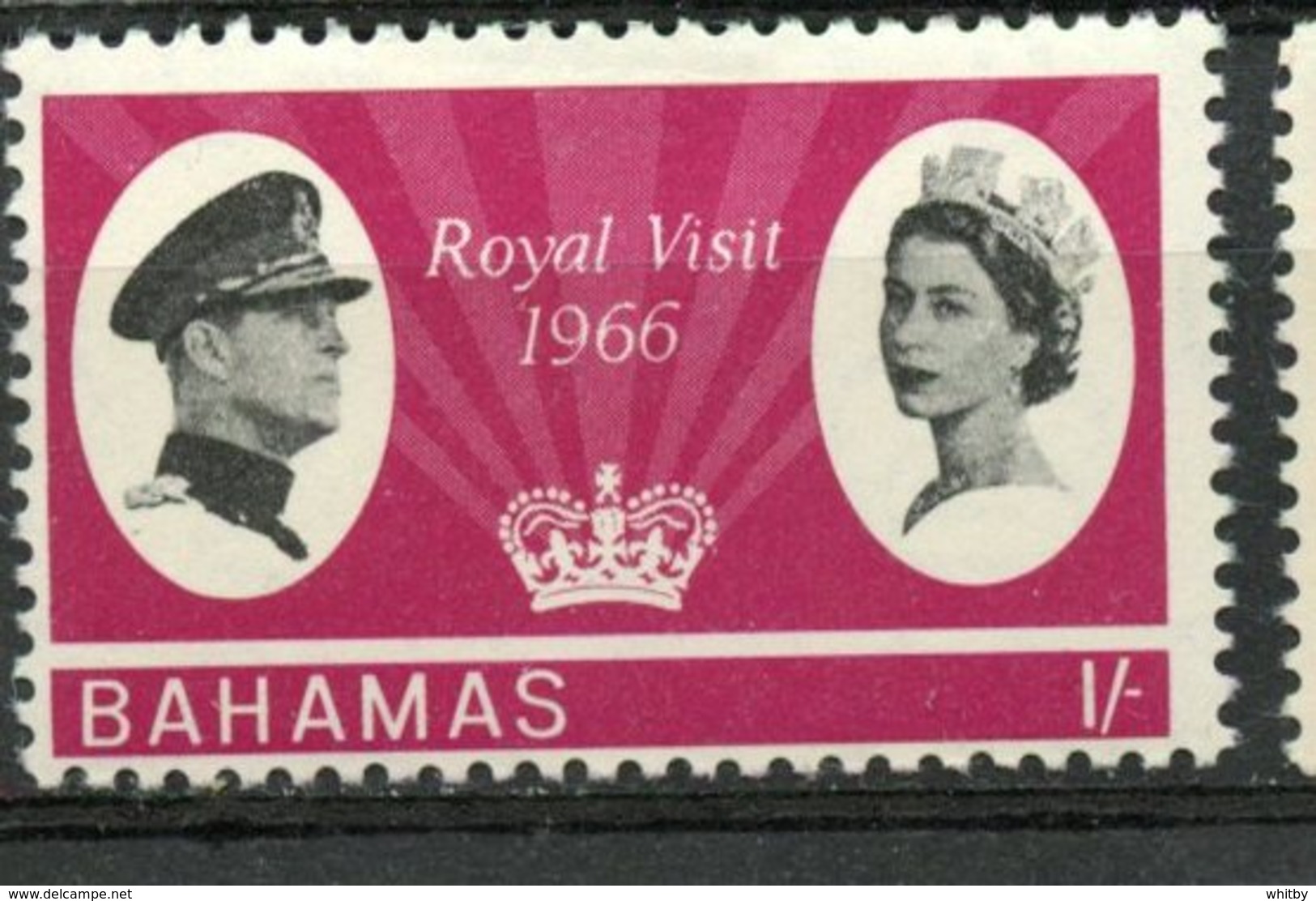 Bahamas 1966 1sh Royal Visit Issue #229 - Bahamas (1973-...)