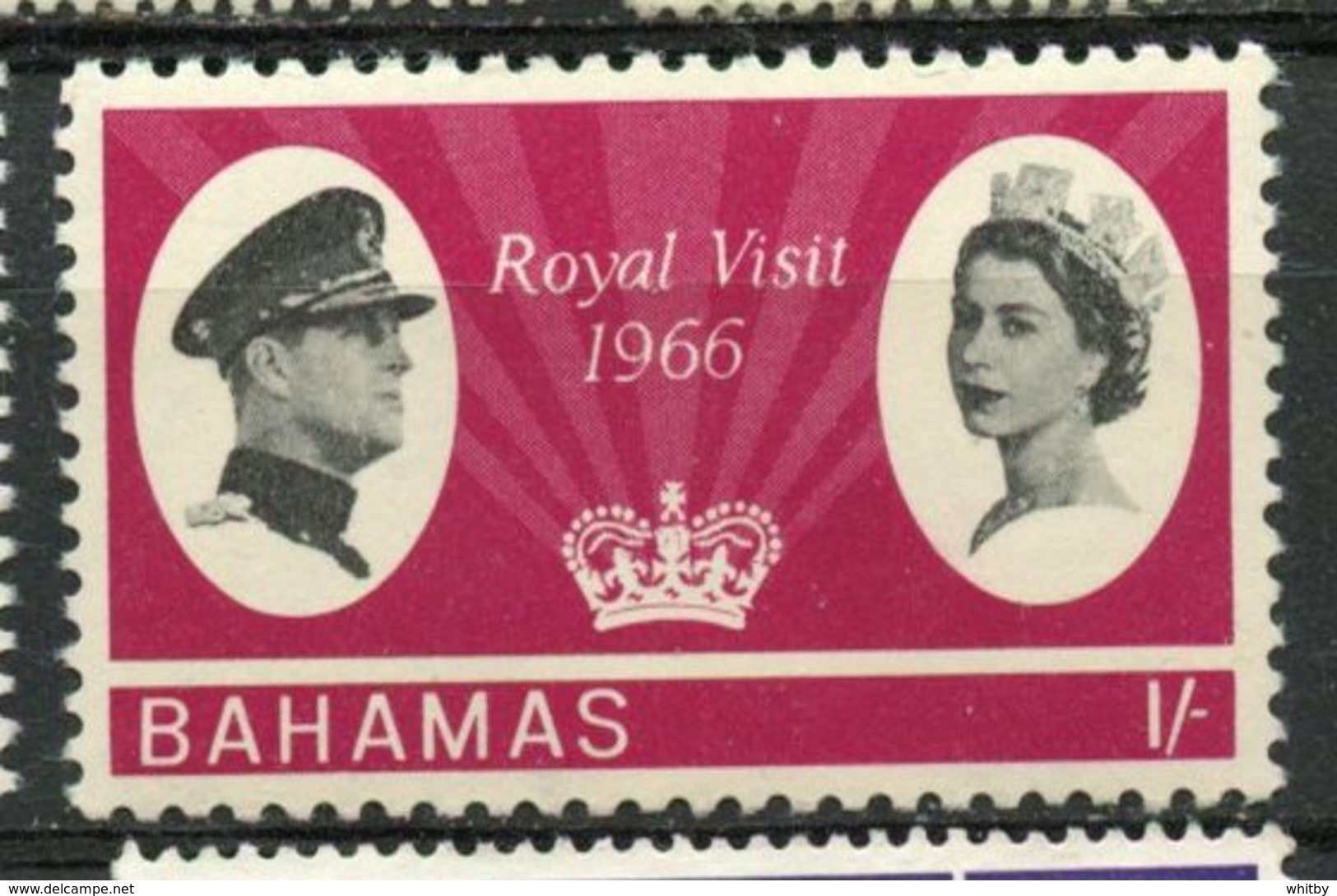 Bahamas 1966 1sh Royal Visit Issue #229 - Bahamas (1973-...)