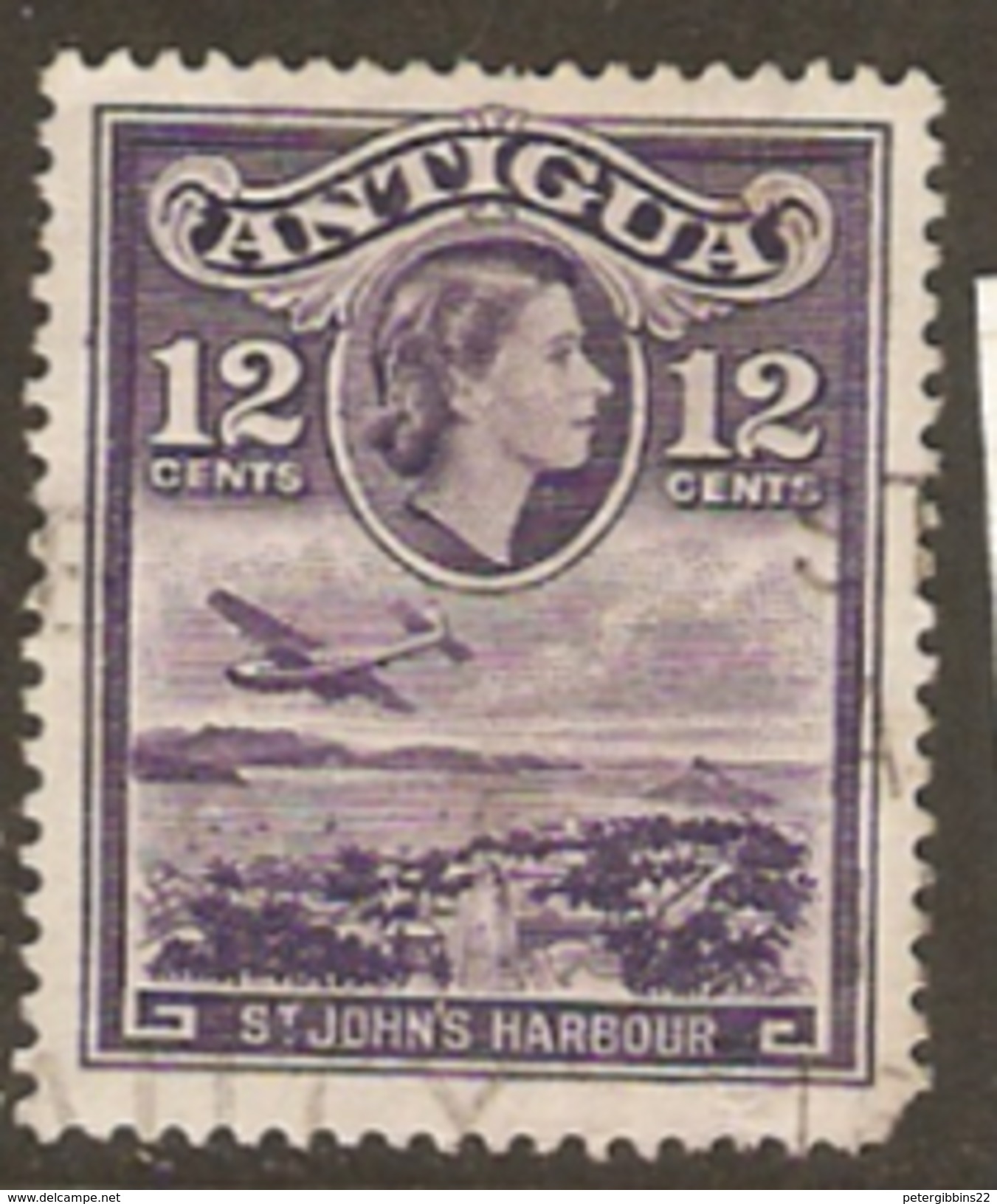 Antigua 1953 SG 128 Violet Fine Used - 1858-1960 Crown Colony