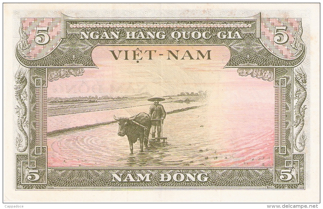 SOUTH VIET NAM   5 Dong   ND (1955)   P. 2a   SUP+ - Vietnam