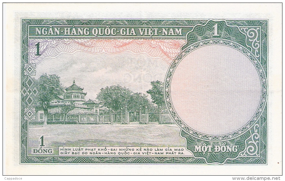 SOUTH VIET NAM   1 Dong   ND (1956)   P. 1a   SUP+ - Vietnam