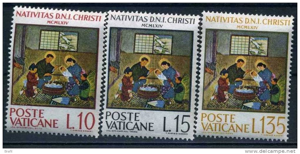 .1964, Vaticano, Natale , Serie Completa Nuova - Unused Stamps