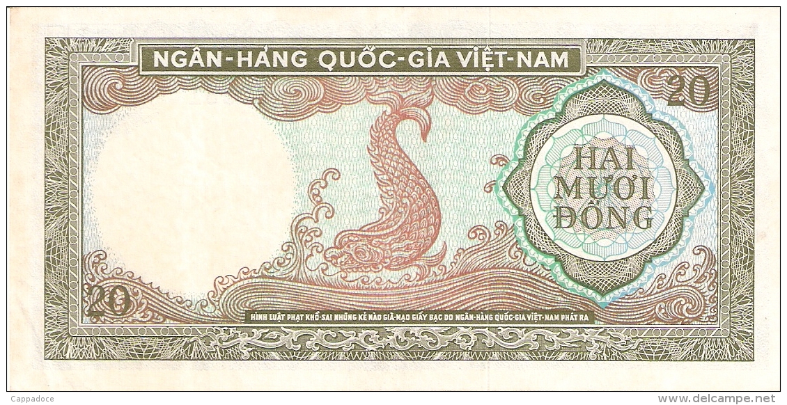 SOUTH VIET NAM   20 Dong   ND (1964)   P. 16a - Vietnam