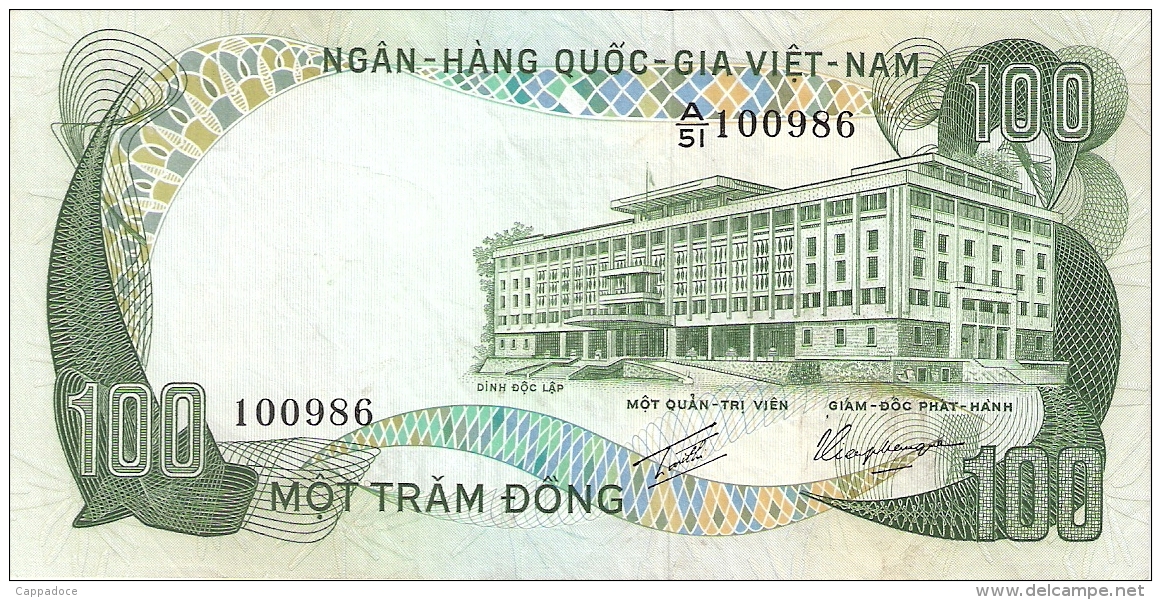 SOUTH VIET NAM   100 Dong   ND (1972)   P. 31a - Vietnam