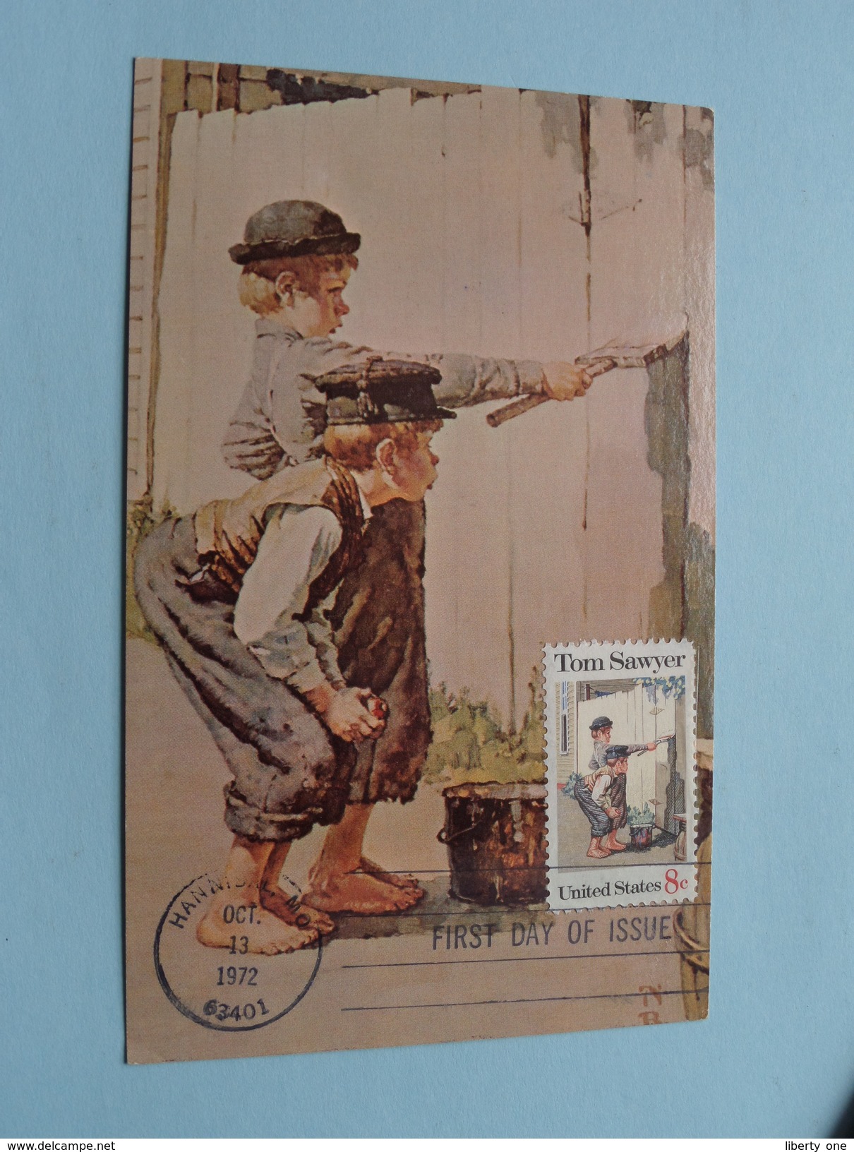 TOM SAWYER () Stamp Hannibal MO 13 Oct 1972 First Day Of Issue ( Voir / Zie - Photo / Foto ) ! - Cartoline Maximum