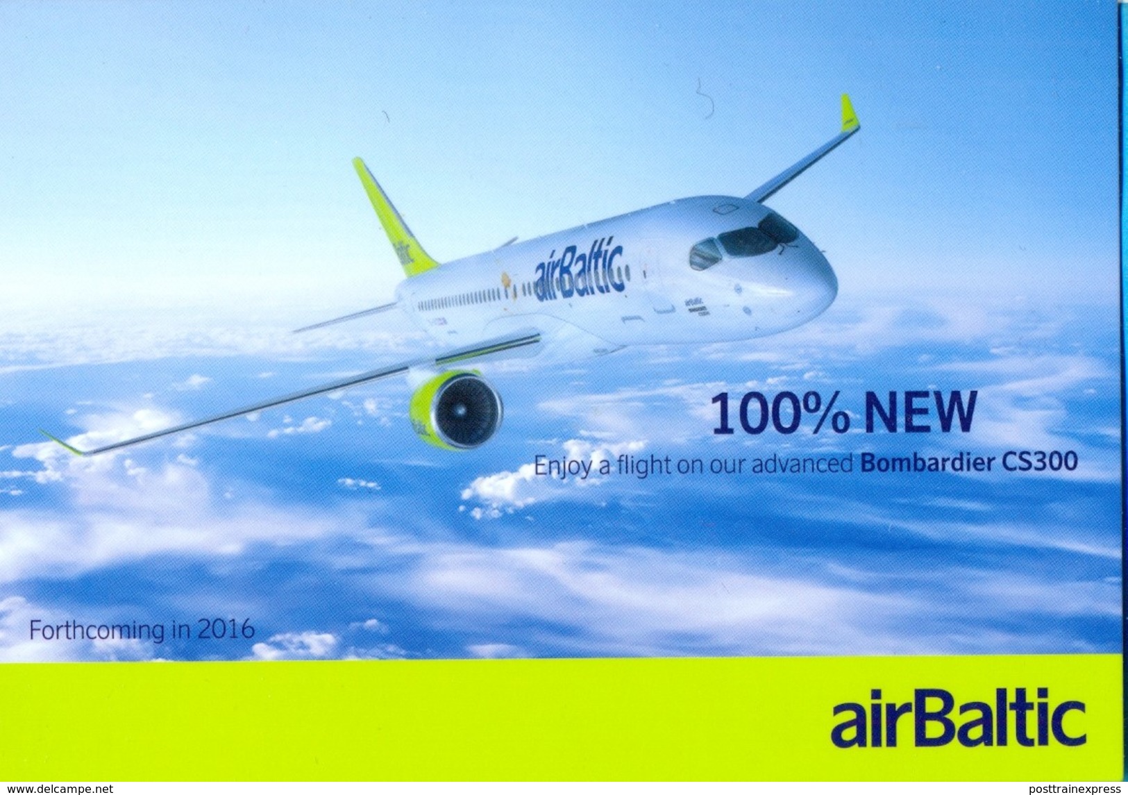 AirBaltic. The Bombardier CS300. - 1946-....: Modern Era