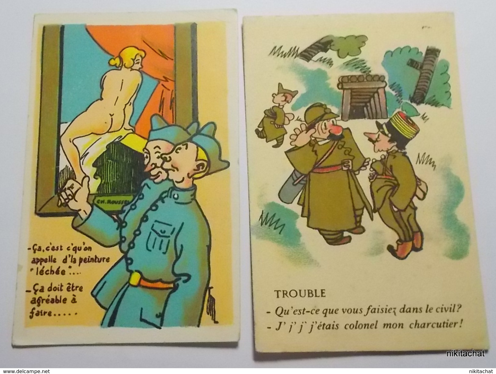 LOT VARIE AUTOUR DU THEME MILITARIA-100 cartes toutes scannées-Lire description