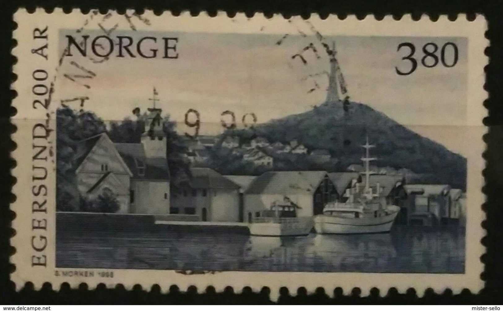 NORUEGA 1998 The 200th Anniversary Of The City Of Egersund. USADO - USED. - Used Stamps