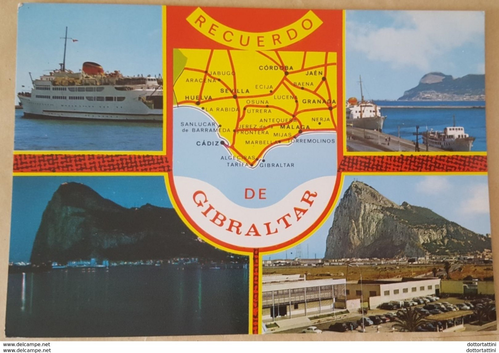 EL PENON DE GIBRALTAR - GIBRALTAR ROCK - RECUERDO DE GIBRALTAR Boat Nv - Gibilterra