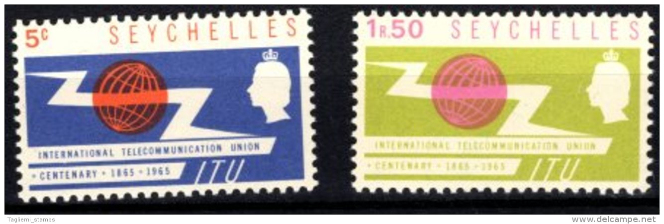 Seychelles, 1965, SG 218 - 219, Complete Set Of 2, Mint Hinged - Seychelles (...-1976)
