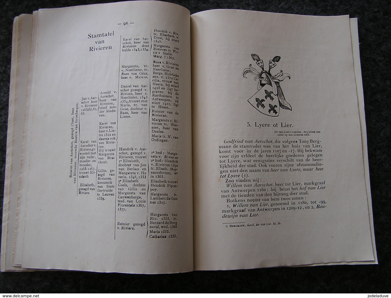 GESCHIEDENIS VAN HET OUDE GRAAFSCHAP AARSCHOT L Liekens 1925 Régionaal Brabant Ridderschap Wesemal Rivieren