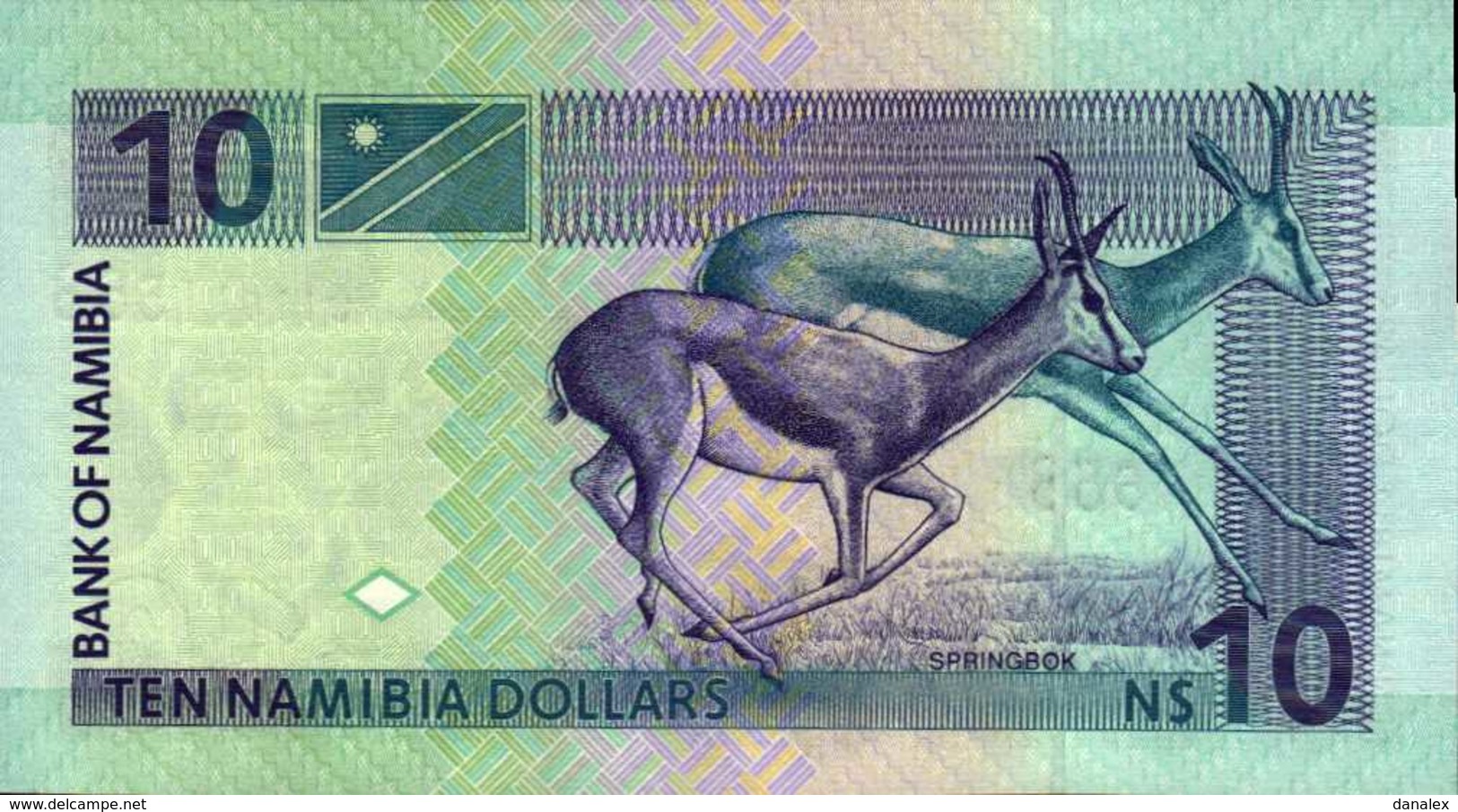 NAMIBIE 10 DOLLARS De 2001nd  Pick 4a  UNC/NEUF - Namibie