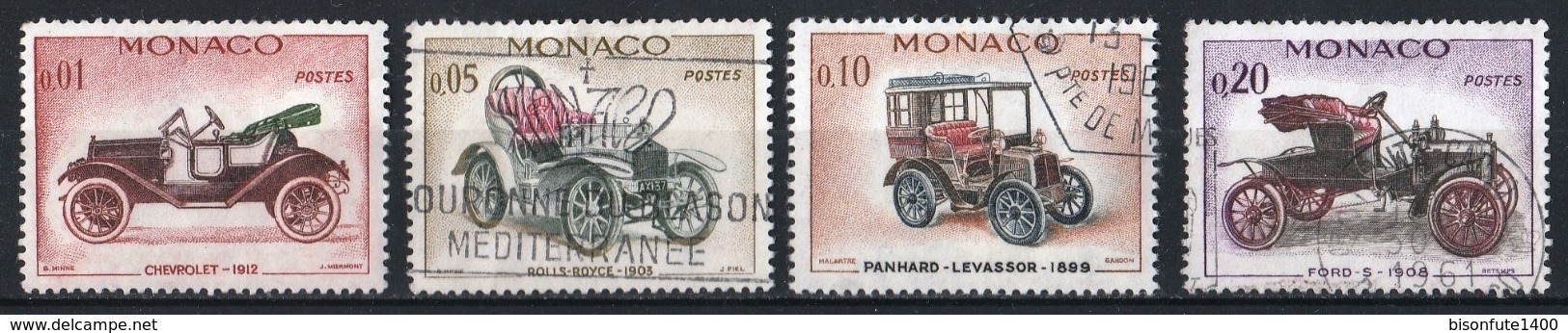 Monaco 1961 : Timbres Yvert & Tellier N° 557 - 561 - 562 - 564 - 565 Et 554. - Oblitérés