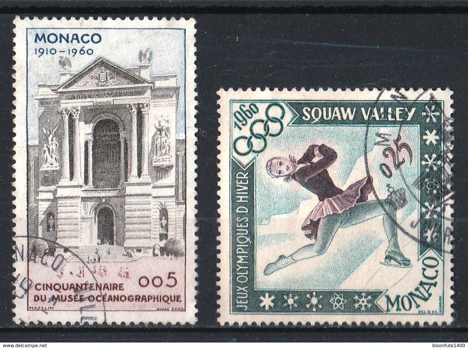 Monaco 1960 : Timbres Yvert & Tellier N° 526 Et 536. - Usados