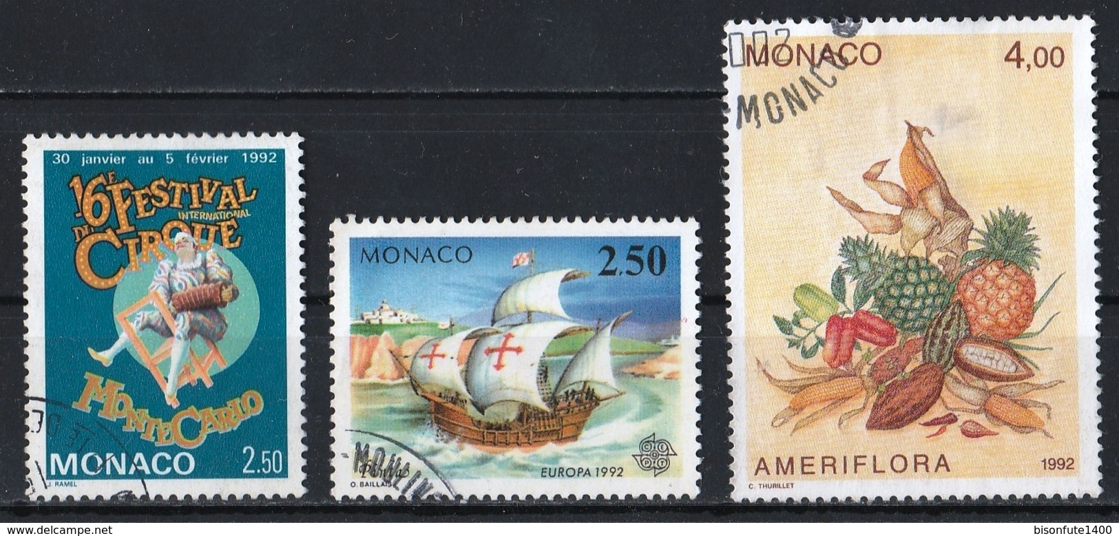 Monaco 1992 : Timbres Yvert & Tellier N° 1810 - 1825 Et 1830. - Used Stamps