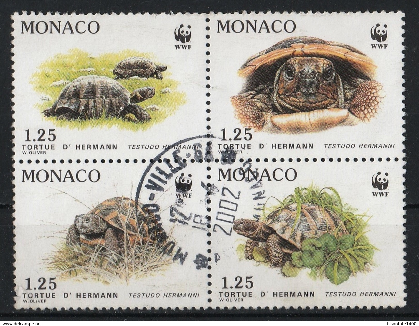 Monaco 1991 : Timbres Yvert & Tellier N° 1805 à 1808 ( Modèle 2 ). - Usados
