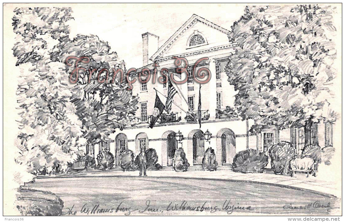 Williamsburg Inn - Williamsburg - Illustrateur Ill. Charles Overly - Autres & Non Classés
