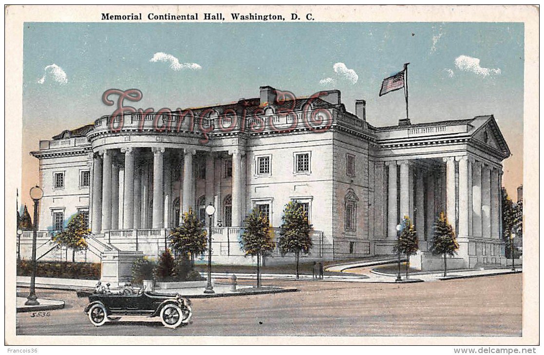 Memorial Continental Hall - Washington D C 1919 - Washington DC