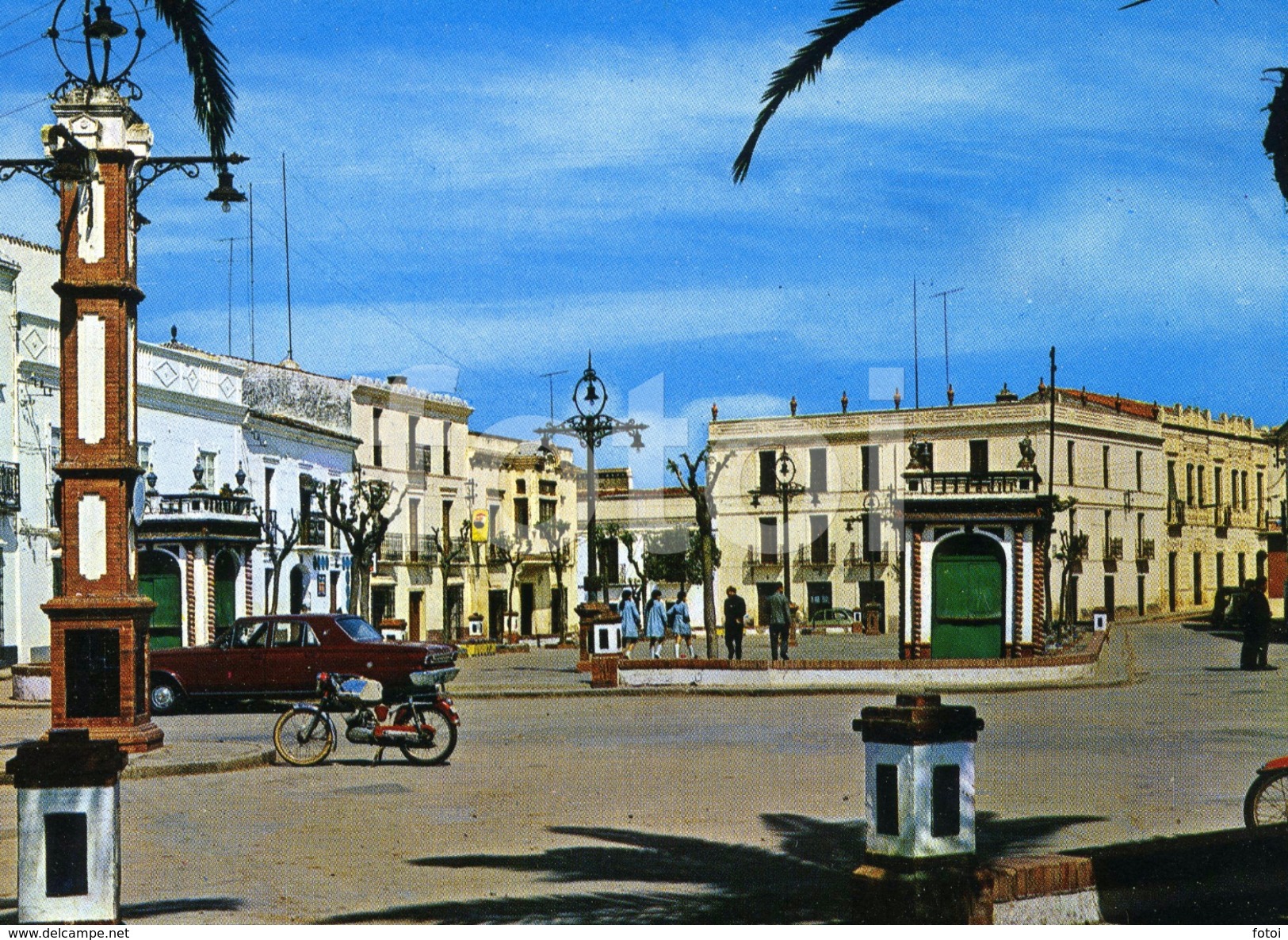 PHOTO POSTCARD AVENIDA PORTUGAL OLIVENZA BADAJOZ SPAIN ESPAÑA CARTE POSTALE DODGE BARREIROS DART - Badajoz