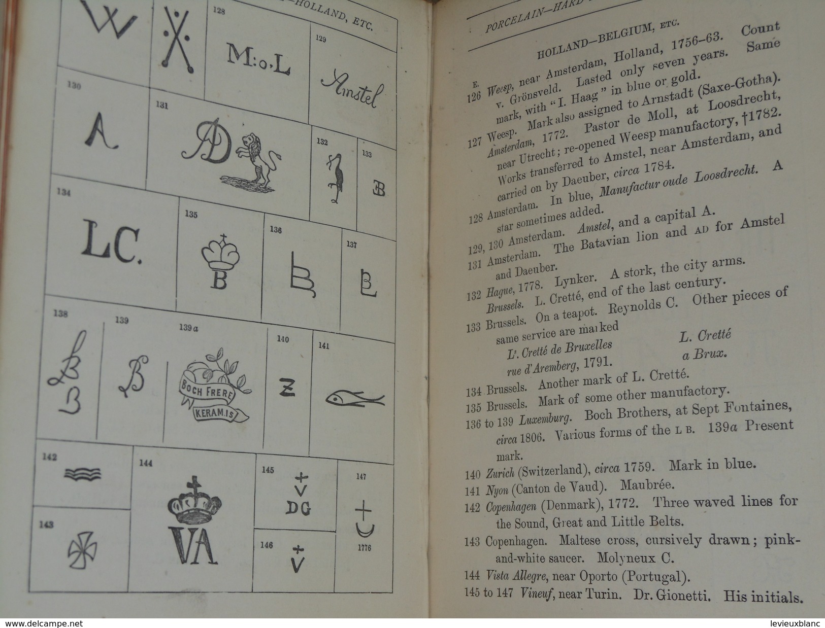 Catalogue/marques deFabrique Porcelaine/Compagnon de poche du Collectionneur de porcelaine/GB/Bury Palliser/1875    DIC1