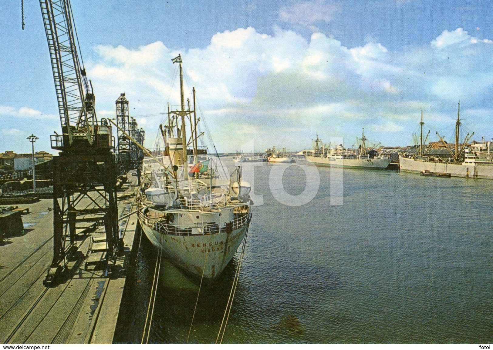 PHOTO POSTCARD NAVIO BENGUELA SHIP MATOSINHOS PORTO PORTUGAL CARTE POSTALE - Porto