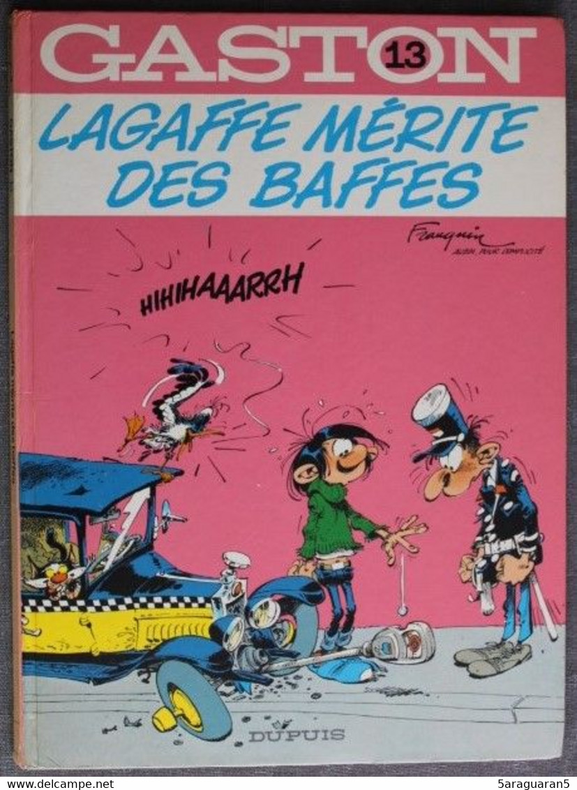 BD - GASTON - 13 - Lagaffe Mérite Des Baffes - Rééd. 1980 - Gaston