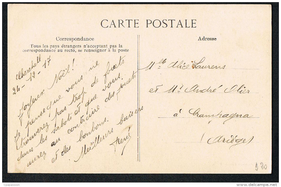 NOVI -CPA ALGERIE-Environs De CHERCHELL - Le Bassin Et La Mairie -  écrite Au Verso 1917 Recto Verso  Paypal Sans Frais - Sonstige & Ohne Zuordnung