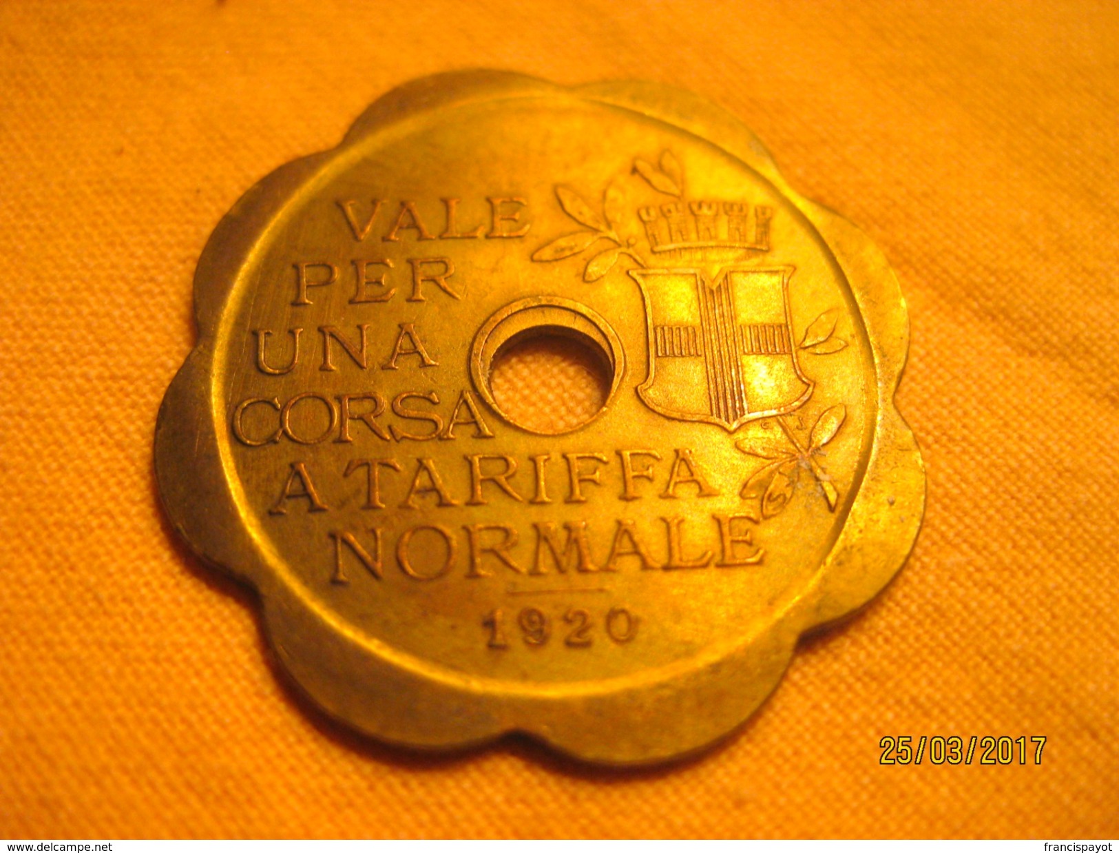 Token Tramway Milano 1920 - Professionnels/De Société