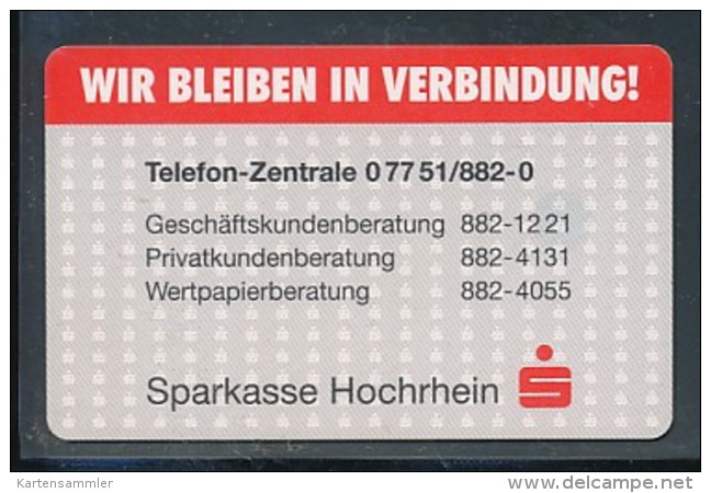 GERMANY  O 761  09.98  Sparkasse Hochrhein - Leer - O-Series: Kundenserie Vom Sammlerservice Ausgeschlossen