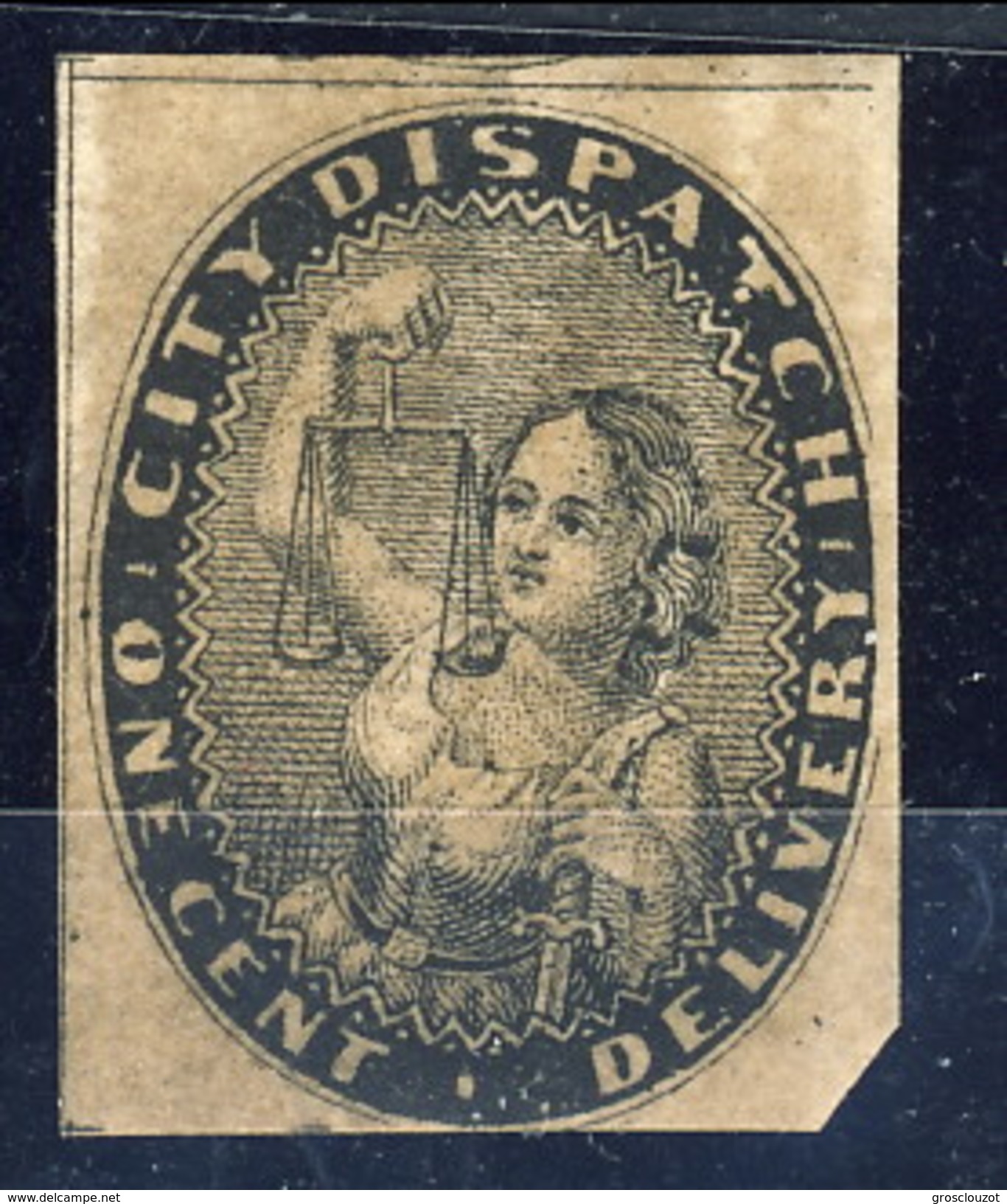 US Local 1874 City Dispatch Delivery 1 Cent - 1845-47 Postmaster Provisionals