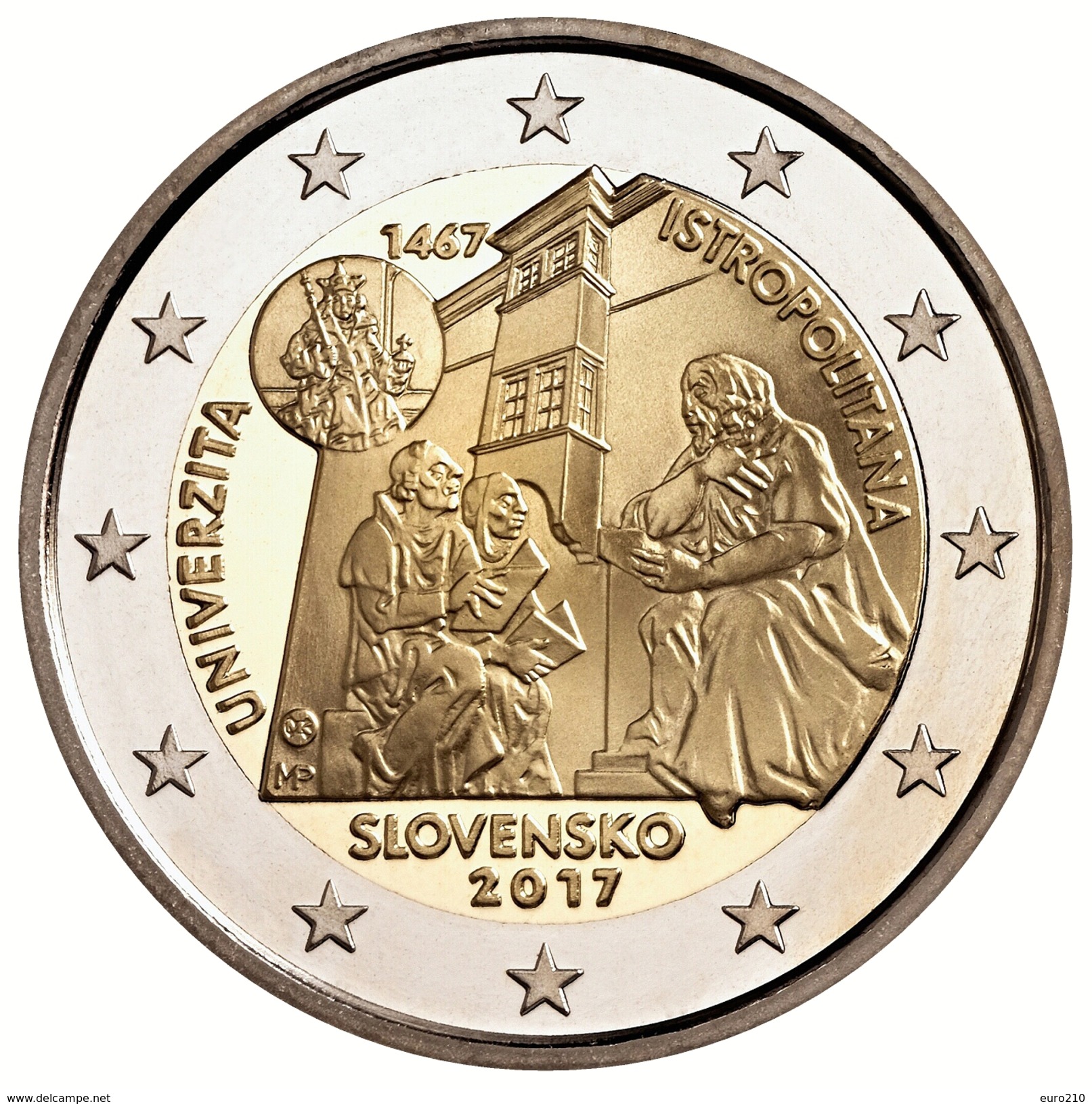 SLOVACCHIA - 2 Euro 2017 - 550° Anniv. Accademia Istropolitana - UNC!!! - Slowakei