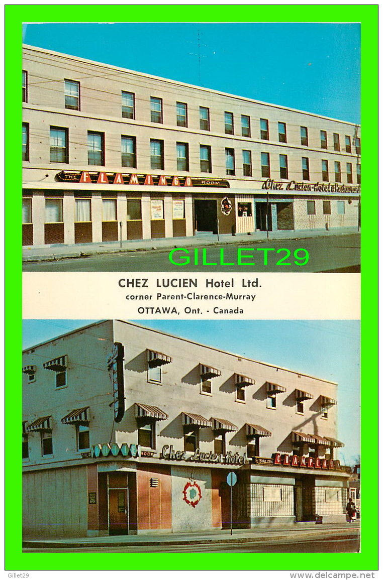 OTTAWA, ONTARIO - CHEZ LUCIEN HOTEL LTD - 2 MULTIVIEWS - W, SCHERMER - - Ottawa