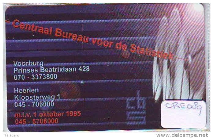 Nederland CHIP TELEFOONKAART * CRE-089 * Telecarte A PUCE PAYS-BAS * Niederlande ONGEBRUIKT * MINT - Privé